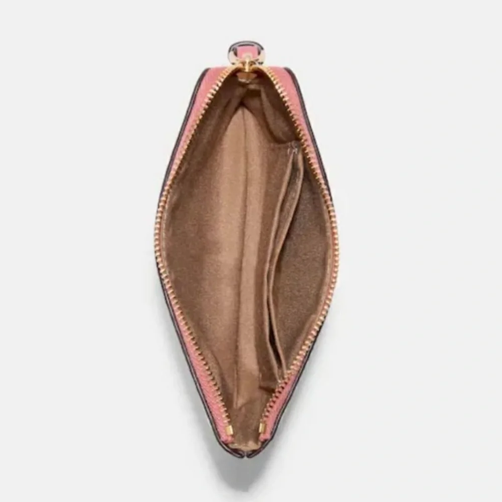 Coach Signature Canvas Wristlet with Butterfly Accent